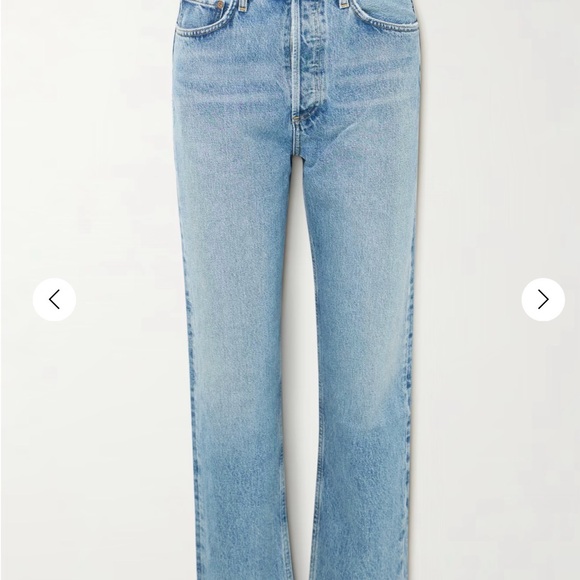 Agolde Light Blue 90s pinch waist straight Jeans - Picture 2 of 6